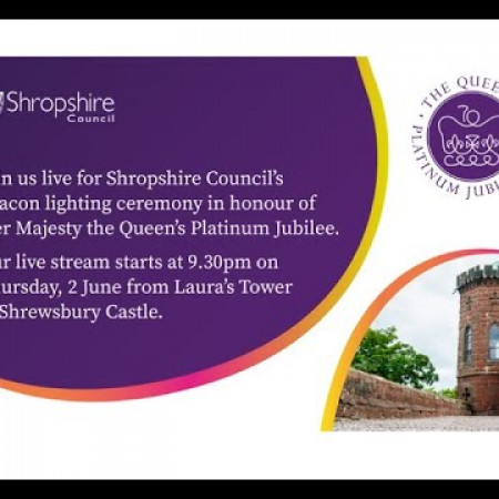 Queen's Platinum Jubilee Beacon Lighting: Shrewsbury Castle (02/06/22)